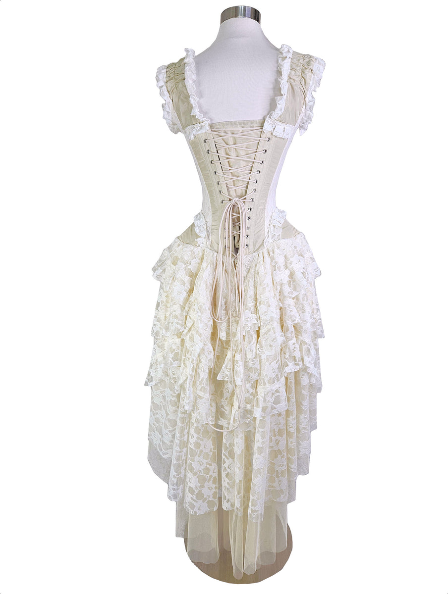 burleska corset dress Elizabeth cream vintage corset dress in taffeta | Dresses | UK Retail