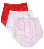 Shadowline Women's Underwear with Lace Nylon Brief Full Coverage 17082