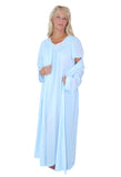 Shadowline Women's Nightgown and Robe Set Long Silky Nylon Peignoir Sleepwear