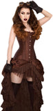 Burleska Steampunk Corset and Skirt Costume Set Burleska