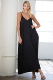 Rayon Knit Full Length Harem Maxi Dress Beach Cover up