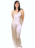 Nyteez Women's Pure Natural 100% Mulberry Silk Pajama Set