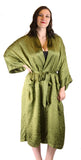 Nyteez Men's 100% Mulberry Silk Bathrobe 48 Inches Long Nyteez