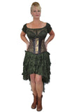 Ophelie High Low Layered Steampunk Gypsy Skirt Burleska