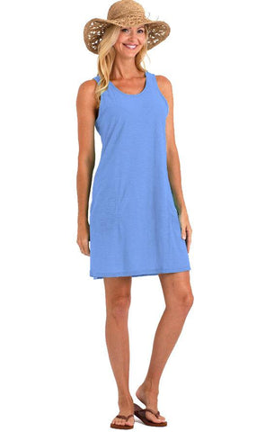 Plus Size Cotton Slub Knit Tank Lounge Dress Nightgown Cover Up Nyteez