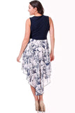 Plus size summer dress sleeveless