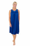 Shadowline women's nightgown dress navy blue