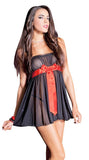 Sheer Black Mesh Gypsy Style Babydoll Lingerie Nyteez