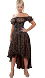 Women's Long Steampunk Victorian Western Elizium Skirt Burleska