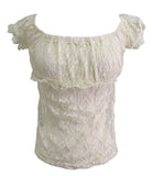 Cream Lace Gypsy Renaissance Top