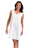 White cotton nightgown