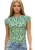 Muscle T-shirt All Over Marijuana Leaf Weed 420 Print