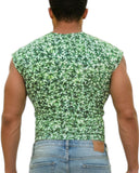 Muscle T-shirt All Over Marijuana Leaf Weed 420 Print