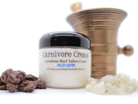 Old Cow Tallow Cream - Mature Skin Care Luxury Natural Face and Body Moisturizer