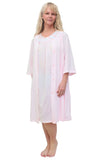 Shadowline Women's Nightgown and Robe Pajama Set Nylon Short Flutter Sleeve