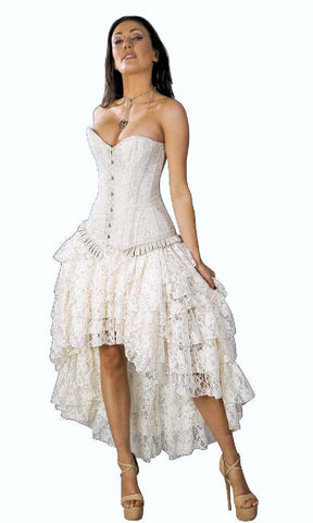 Lace Skirt Layered Amelia Octoberfest Victorian wedding
