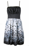 Dress Women's Black Bats Casual Short Summer Party Dress Sleeveless Gothic