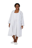 Plus Size cotton nightgown and robe