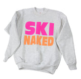 Men's Sweatshirt Hoodie Graphic Ski Naked 80's Retro Neon Snowboard