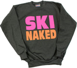 Men's Sweatshirt Hoodie Graphic Ski Naked 80's Retro Neon Snowboard