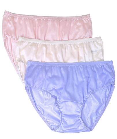 Shadowline Women's Underwear Hipster Nylon Panties 3-Pack – Nyteez