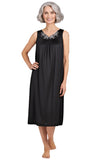 Shadowline Women's Nightgown and Robe Pajama Nylon Sleeveless Gown Set 37280