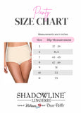 Shadowline Panty High Cut Leg Nylon Brief Women's Underwear 17842