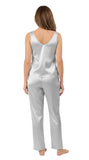 Shadowline Women's Pajamas Silky Satin Sleeveless Lounge Set
