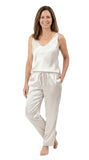 Shadowline Women's Pajamas Silky Satin Sleeveless Lounge Set