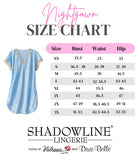 Shadowline Women's Chemise Satin Nightgown Slip with Vintage Lace Trim