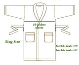 Men's 100% Silk Bath Robe Kimono Short 38 Inch Long