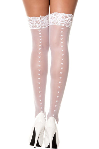 Bridal White Stocking Collection Hosiery Thigh Highs Nyteez