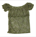 Olive Lace Gypsy Top
