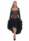 Burleska Victorian Steampunk Western Boho Layered Ruffled Pirate Skirt