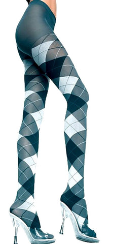 Classic Argyle Pantyhose Tights Leggings Music Legs