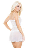 White bridal lingerie dress
