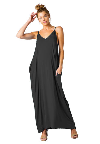 Rayon Knit Full Length Harem Maxi Dress Beach Cover up