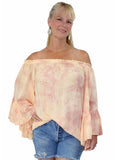 ELAN Off-Shoulder Flutter Sleeve Tunic Top Beach Cover Up Elan