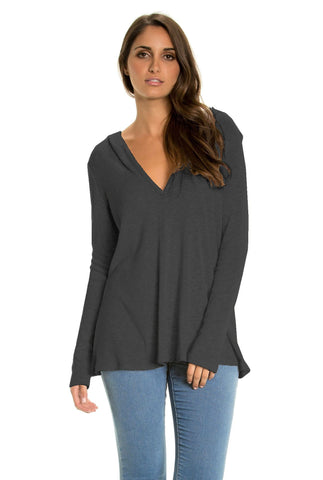 Elan Women's Lightweight Tunic Top Hoodie Elan