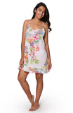 Tropical print cotton chemise