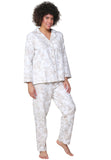 La Cera Cotton Flannel Pajama Set La Cera