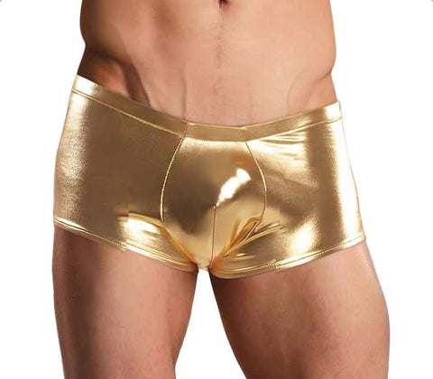 Male Power Liquid Black Onyx Wet Look Boxer Brief Male Power