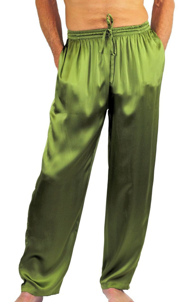 Men's Silk Pajama Bottoms Pants Real Mulberry Silk – Nyteez