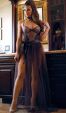 Nicole Teddy Lingerie with Sheer Sabrina Maxi Skirt Set Fantasy Lingerie