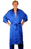 Nyteez Men's 100% Mulberry Silk Bathrobe 48 Inches Long Nyteez