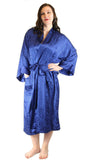 Nyteez Men's 100% Mulberry Silk Bathrobe 48 Inches Long Nyteez