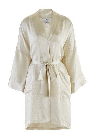 Nyteez Men's100% Silk Robe Kimono Short 38 Inch Nyteez