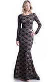 Nyteez Women's Long Black Lace Mermaid Gown Maxi Dress Symphony