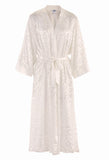 Nyteez Women's Stunning Silk Burnout Long Nightgown and Robe Peignoir Set Nyteez