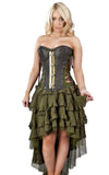 Ophelie High Low Layered Steampunk Gypsy Skirt Burleska